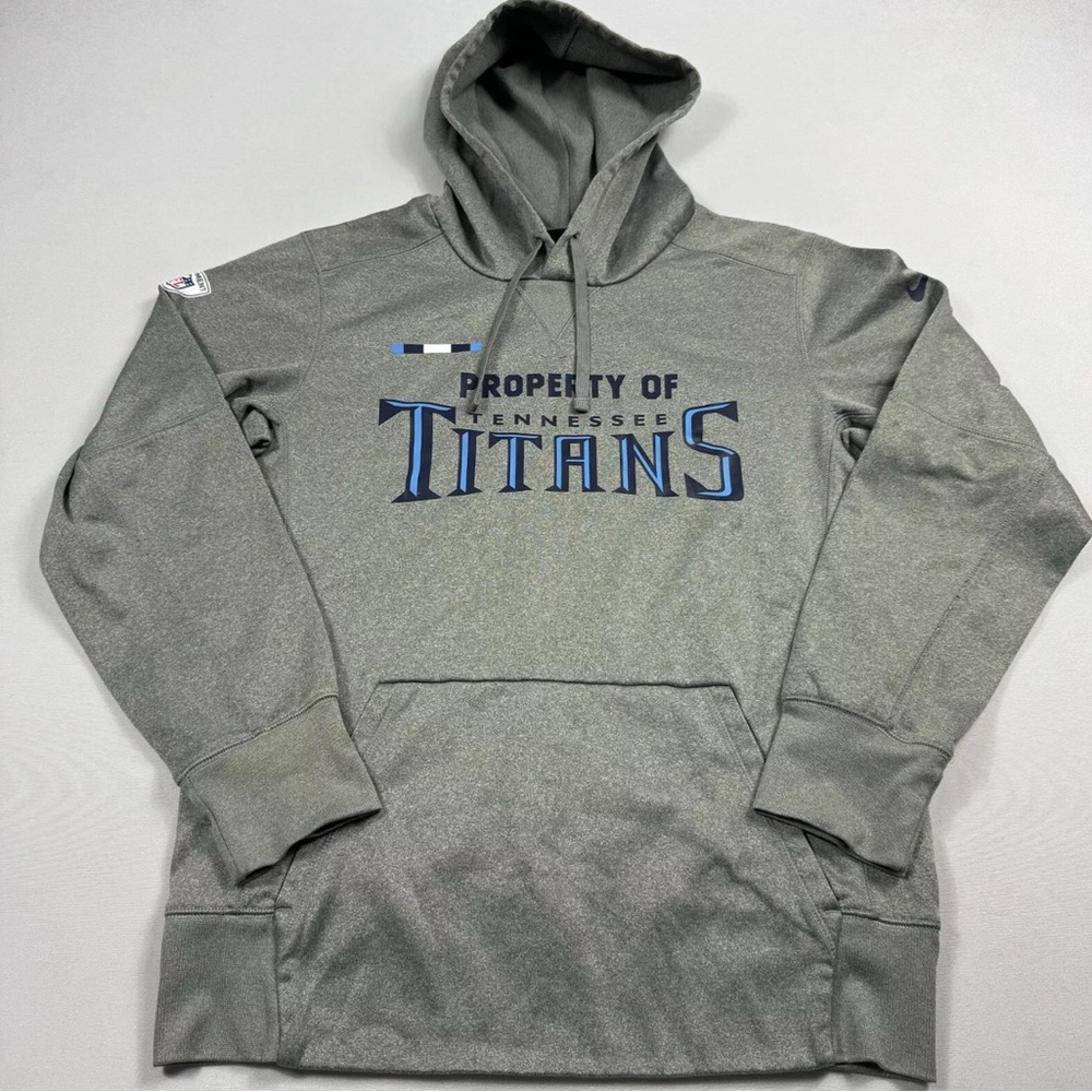 Nike Tennessee Titans Men's Sweatshirt Hoodie Football NFL‎ Dri-Fit Gray Small